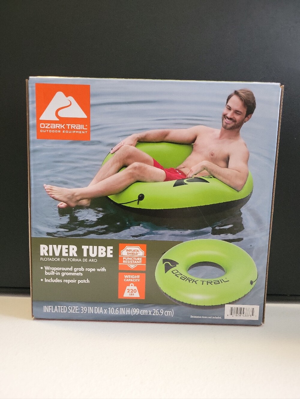 Ozark Trail Lime Green Inflatable River Tube